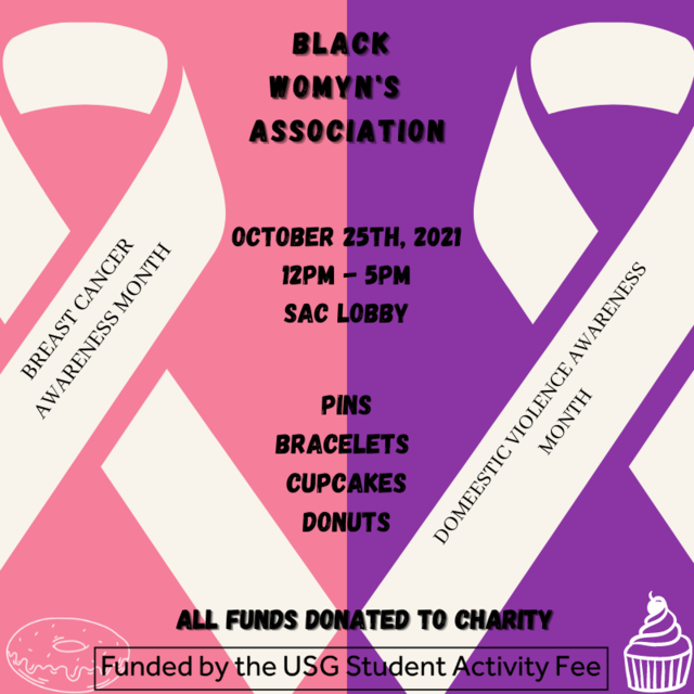 BWA Breast Cancer & Domestic Violence Charity Fundraiser Poster
