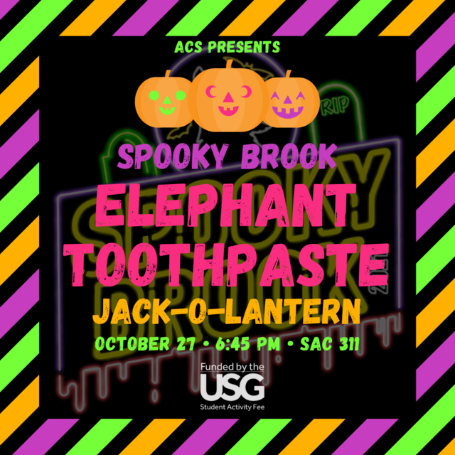 Elephant Toothpaste Jack-O-Lanterns Poster