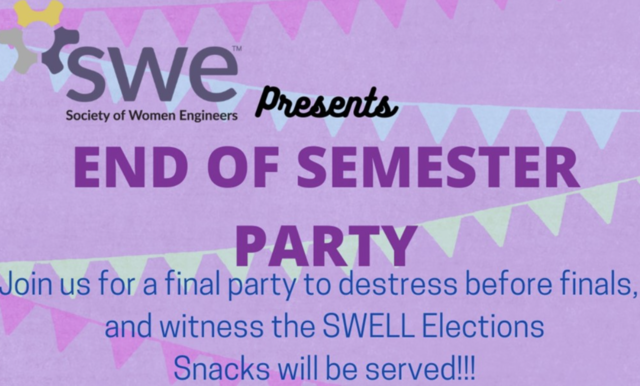 SWE End of Semester Party Poster