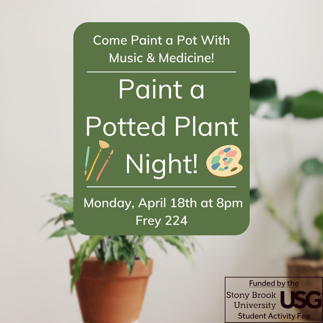 Paint a Potted Plant Night Poster