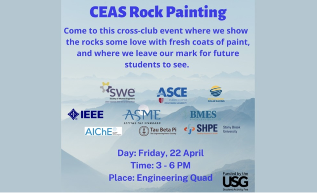 CEAS Rock Painting Event Poster