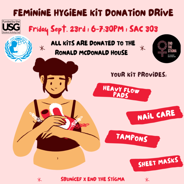 Feminine Hygiene Kit Donation Drive Poster