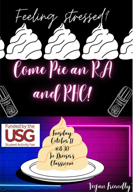 Pie an RA / Hall Council Poster