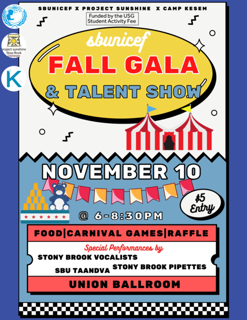 SB UNICEF Fall Talent Show Poster