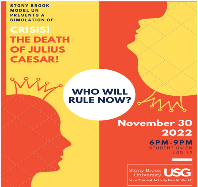 Model UN Crisis - The Assassination of Julius Caesar Poster