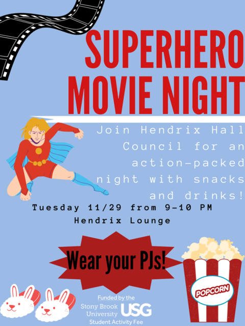 Superhero Movie Night Poster