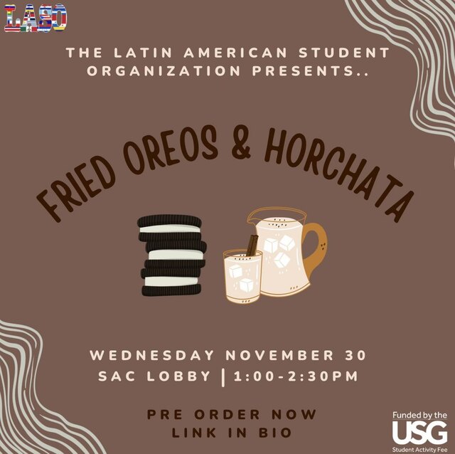 Fried Oreos and Horchata Fundraiser Poster