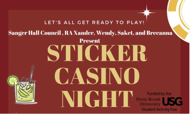 Sticker Casino Night Poster