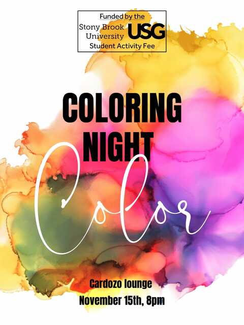 Coloring Night Poster