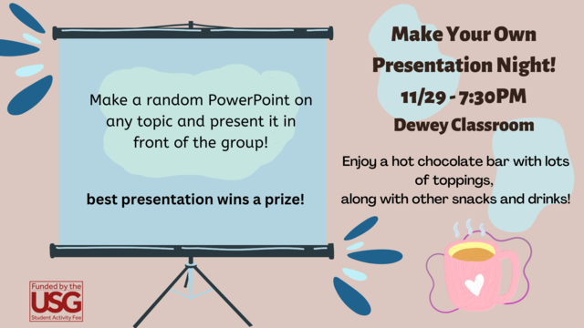 Make Your Own Presentation Night! Poster
