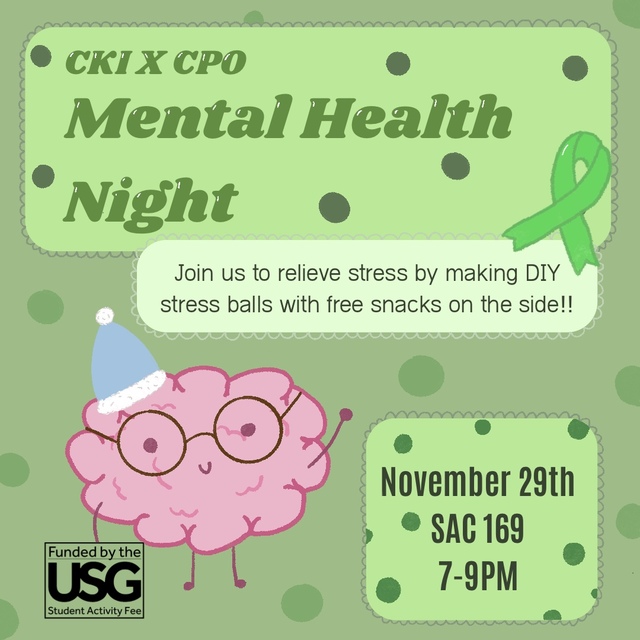 CKI x CPO - Mental Health Night Poster