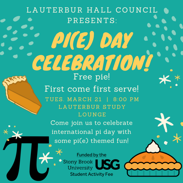 PI Day Event Poster