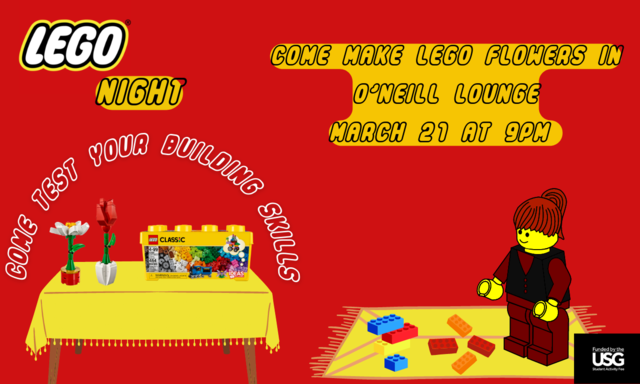 LEGO FLOWERS NIGHT Poster