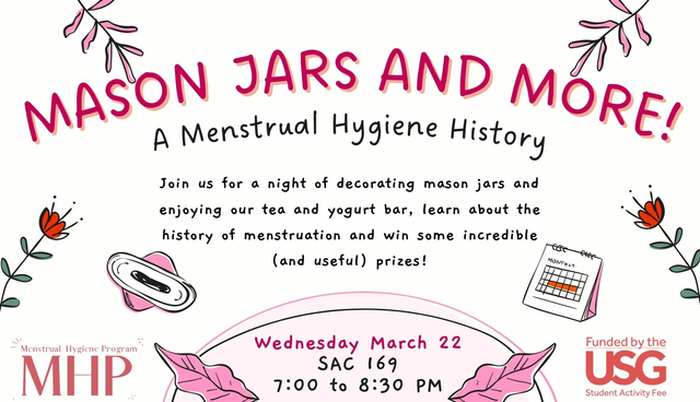 Mason Jars and More: A Menstrual Hygiene History.  Poster