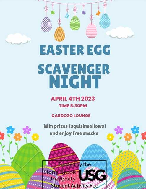 Easter Egg Scavenger Hunt Poster