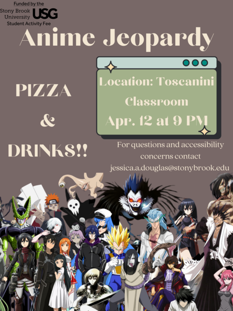 Anime Jeopardy Night Poster