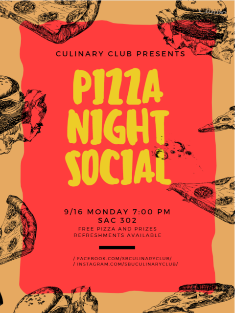 Pizza Night Social Poster