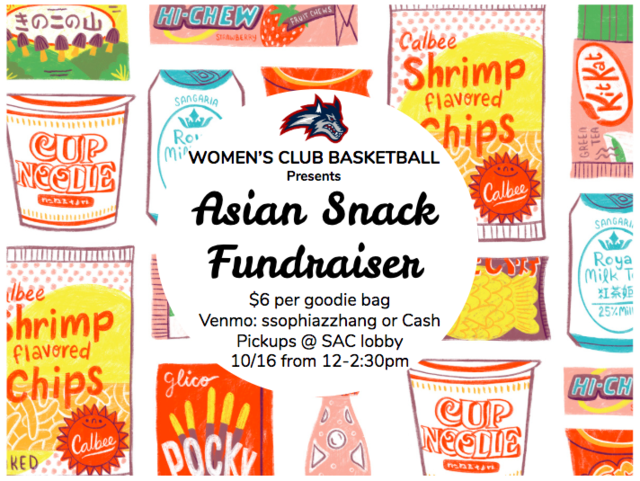 Asian Snack Fundraiser Poster